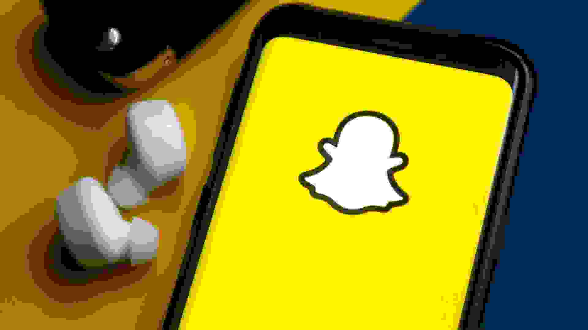 Mandatory Credit: Photo by Mateusz Slodkowski/SOPA Images/Shutterstock (12786441ab)In this photo illustration a Snapchat logo seen displayed on a smartphone.