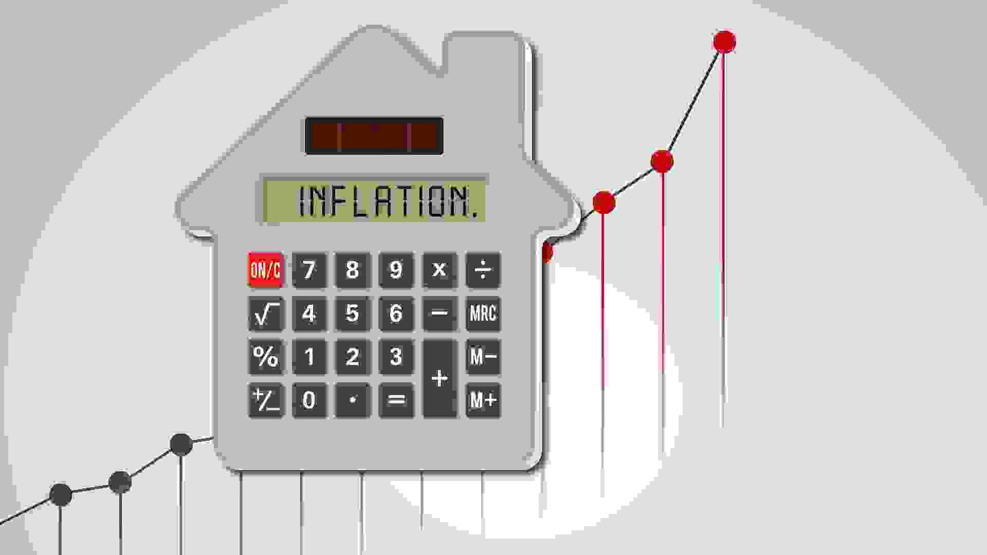 Calculator House, power consumption chart stock illustration