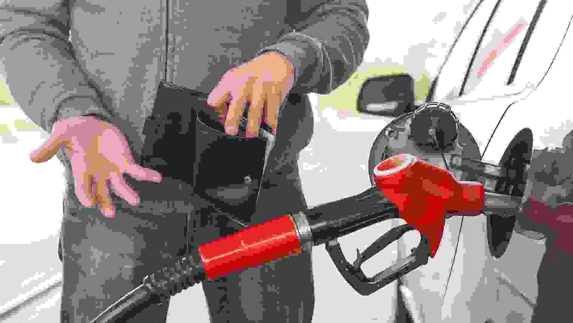 Expensive fuel. stock photo