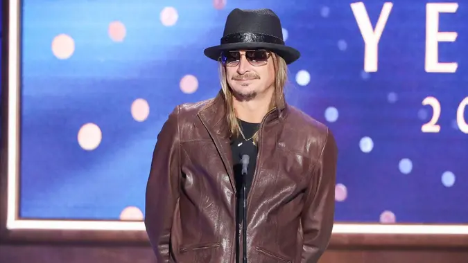 Mandatory Credit: Photo by Al Wagner/Invision/AP/Shutterstock (10448718x)Kid Rock speaks at 2019 CMT Artists of the Year at Schermerhorn Symphony Center, in Nashville, Tenn2019 CMT Artists of the Year - Show, Nashville, USA - 16 Oct 2019.