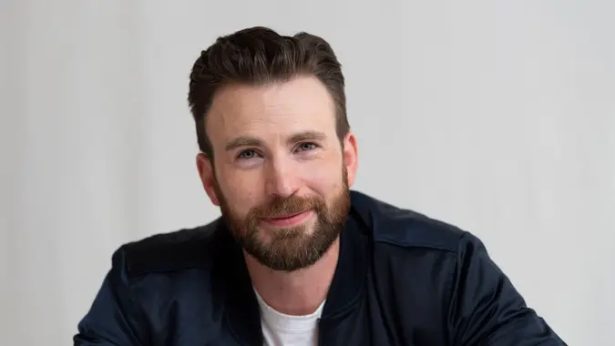 Mandatory Credit: Photo by Magnus Sundholm/Shutterstock (10476728ca)Chris Evans'Knives Out' film photocall, Four Seasons Hotel, Beverly Hills, Los Angeles, USA - 15 Nov 2019.
