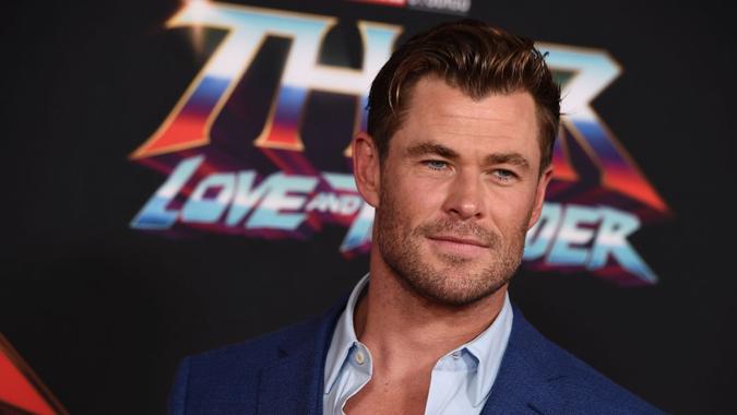 Mandatory Credit: Photo by Jordan Strauss/Invision/AP/Shutterstock (12998277ba)Chris Hemsworth arrives at the premiere of "Thor: Love and Thunder", at the El Capitan Theatre in Los AngelesLA Premiere of "Thor: Love and Thunder", Los Angeles, United States - 23 Jun 2022.