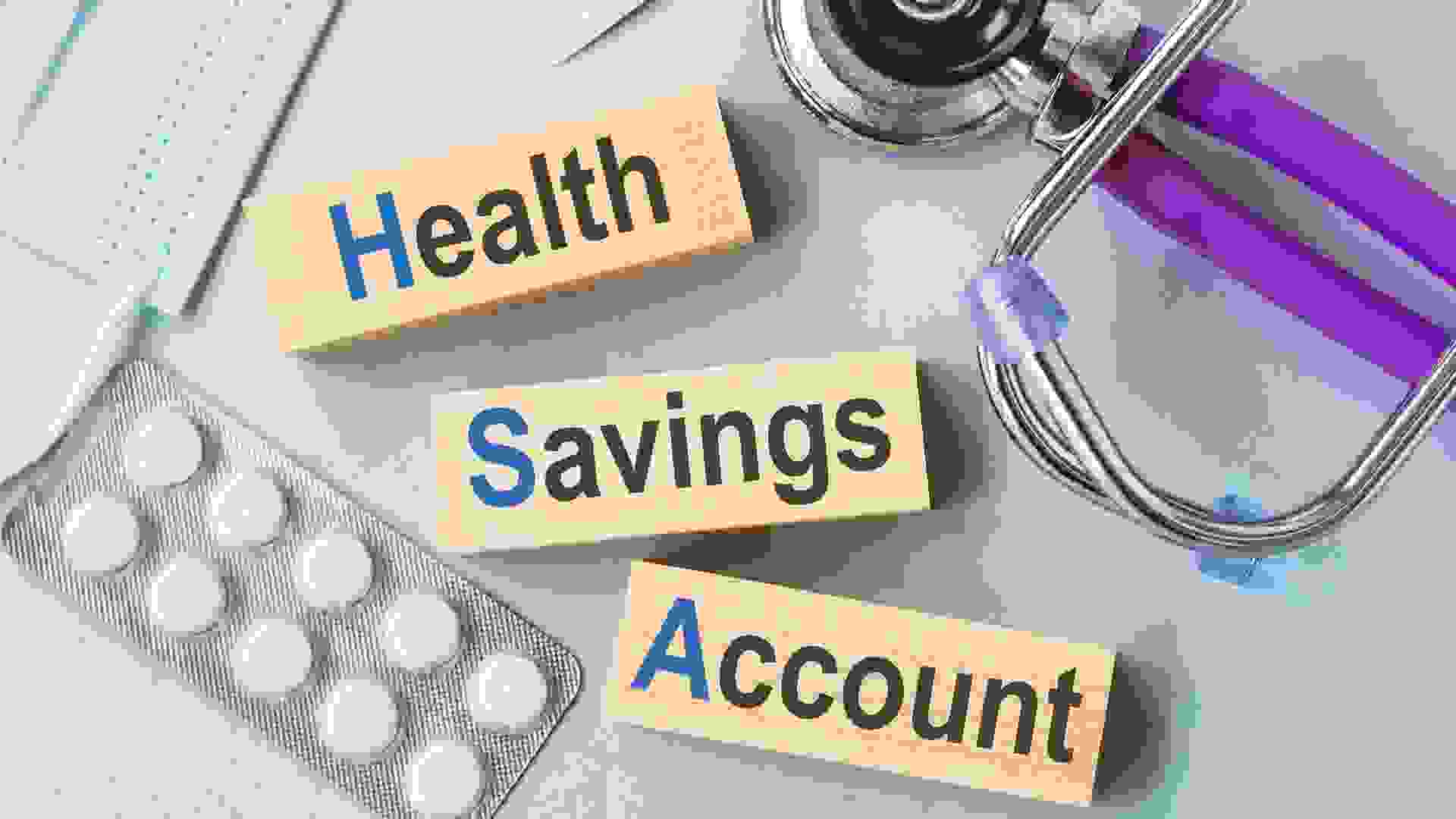HSA, health savings account symbol.