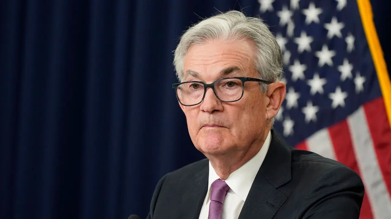 Mandatory Credit: Photo by Manuel Balce Ceneta/AP/Shutterstock (13051511e)Federal Reserve Chairman Jerome Powell listens during a news conference at the Federal Reserve Board building in WashingtonFederal Reserve Powell, Washington, United States - 27 Jul 2022.
