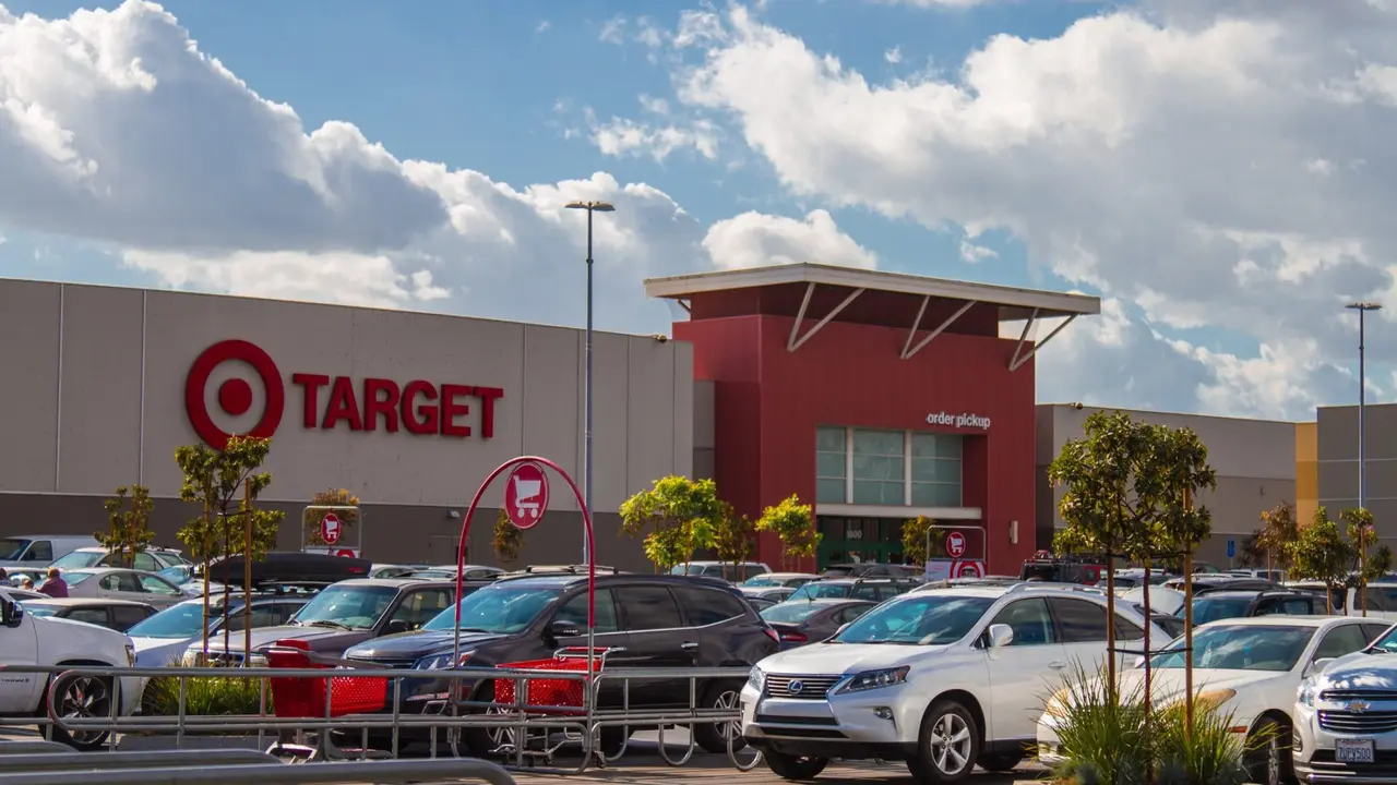 Burbank CA USA: November 27 2017: Target Store Exterior view of a Target retail store.