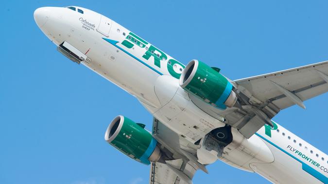 Closeup of airplane aircraft departures taking off from the MSP - Minneapolis / St Paul Airport in Minnesota taking off from the MSP - Minneapolis / St Paul Airport in Minnesota stock photo