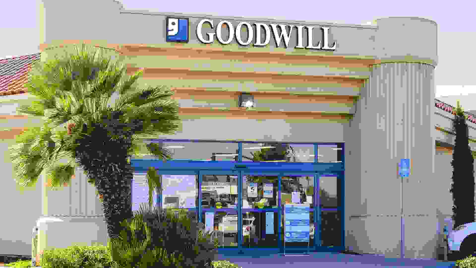 Goodwill store and donation center in San Jose, California, USA stock photo