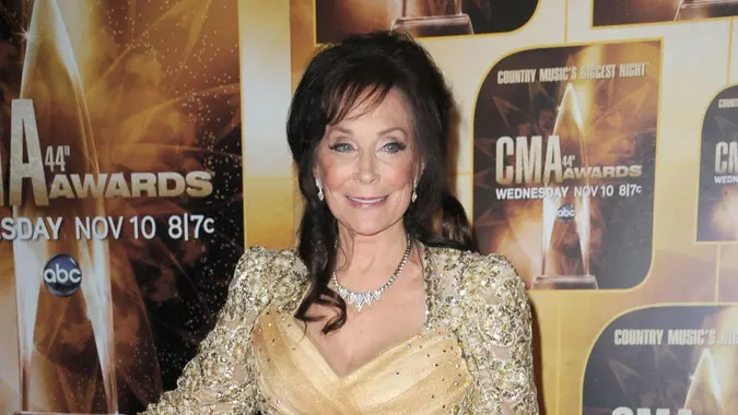 Mandatory Credit: Photo by Jim Smeal/BEI/Shutterstock (1247643p)Loretta Lynn44th Annual CMA Awards Pressroom, Nashville, Tennesee, America - 10 Nov 2010.