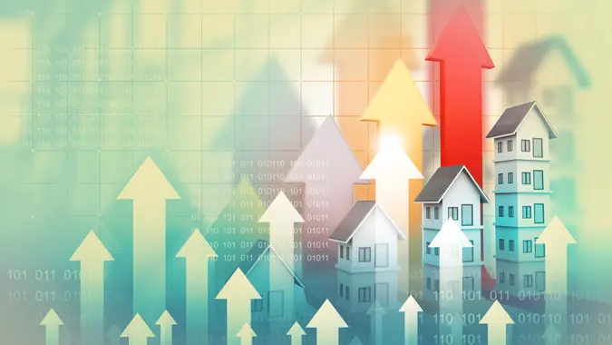 Real estate growth chart.