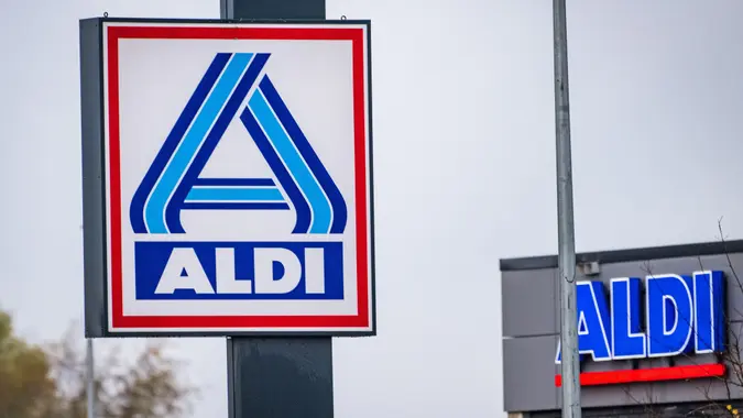 Exterior of Aldi Supermarket - November 16, 2022