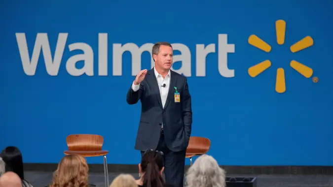 Mandatory Credit: Photo by Gareth Patterson/AP/Shutterstock (9975673f)Walmart President and CEO, Doug McMillon, announced today that Walmart will give hiring preference to military spouses, becoming the largest U.