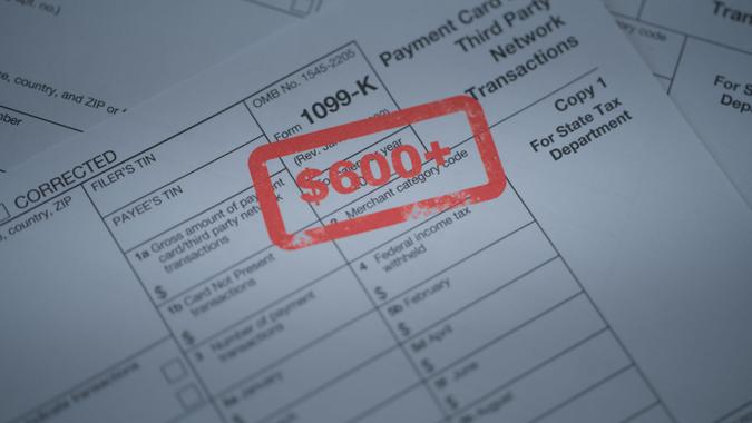 IRS 1099-K TAX FORM (Payment Card and Third Party Network Transactions).