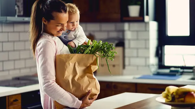 Let's make us a lunch together! stock photo