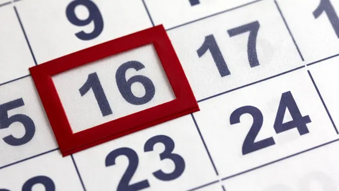 Calendar stock photo