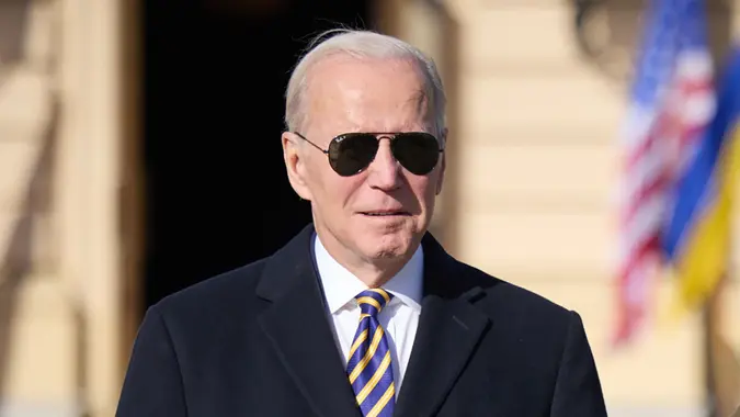 US President Joe Biden Makes Unannounced Visit to Ukraine's Kyiv - 20 Feb 2023