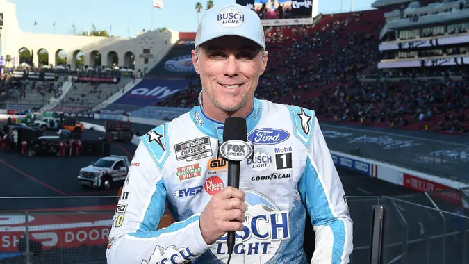 Mandatory Credit: Photo by Frank Micelotta/PictureGroup for Fox Sports/Shutterstock (13755849bg)Kevin HarvickFox Sports at the NASCAR Clash at the Coliseum, Los Angeles, California, USA - 05 Feb 2023.