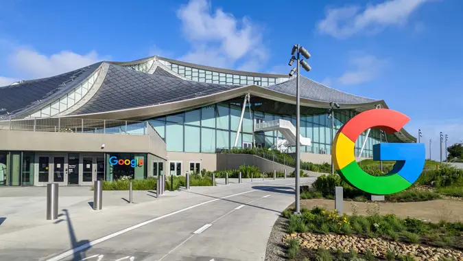 Mountain View, California, USA - May 26, 2022: The new building at Google Bay View campus in Mountain View, California.