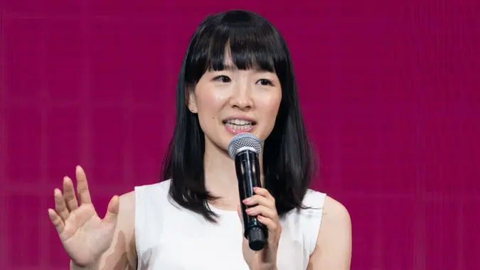 Mandatory Credit: Photo by Masatoshi Okauchi/Shutterstock (10352726e)Marie Kondo'Rakuten Optimism' event, Pacifico Yokohama, Japan - 02 Aug 2019.