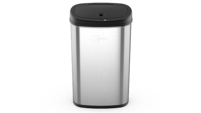 Mainstays 13.2 Gallon Trash Can, Motion Sensor Kitchen Trash Can, Stainless Steel