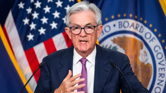 Powell announces pause in interest rate hikes, Washington, USA - 14 Jun 2023