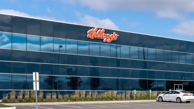 Mississauga, On, Canada - October 24, 2020: Kellogg's Canada Corporate office is seen in Mississauga, On, Canada.