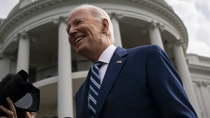 US President Joe Biden Speaks to Members of the Media on the South Lawn, Washington, District of Columbia, United States - 28 Jun 2023