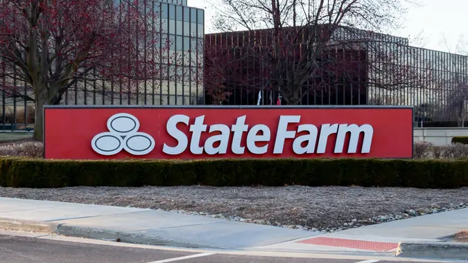 State Farm corporate headquarters in Bloomington, Illinois, USA. stock photo