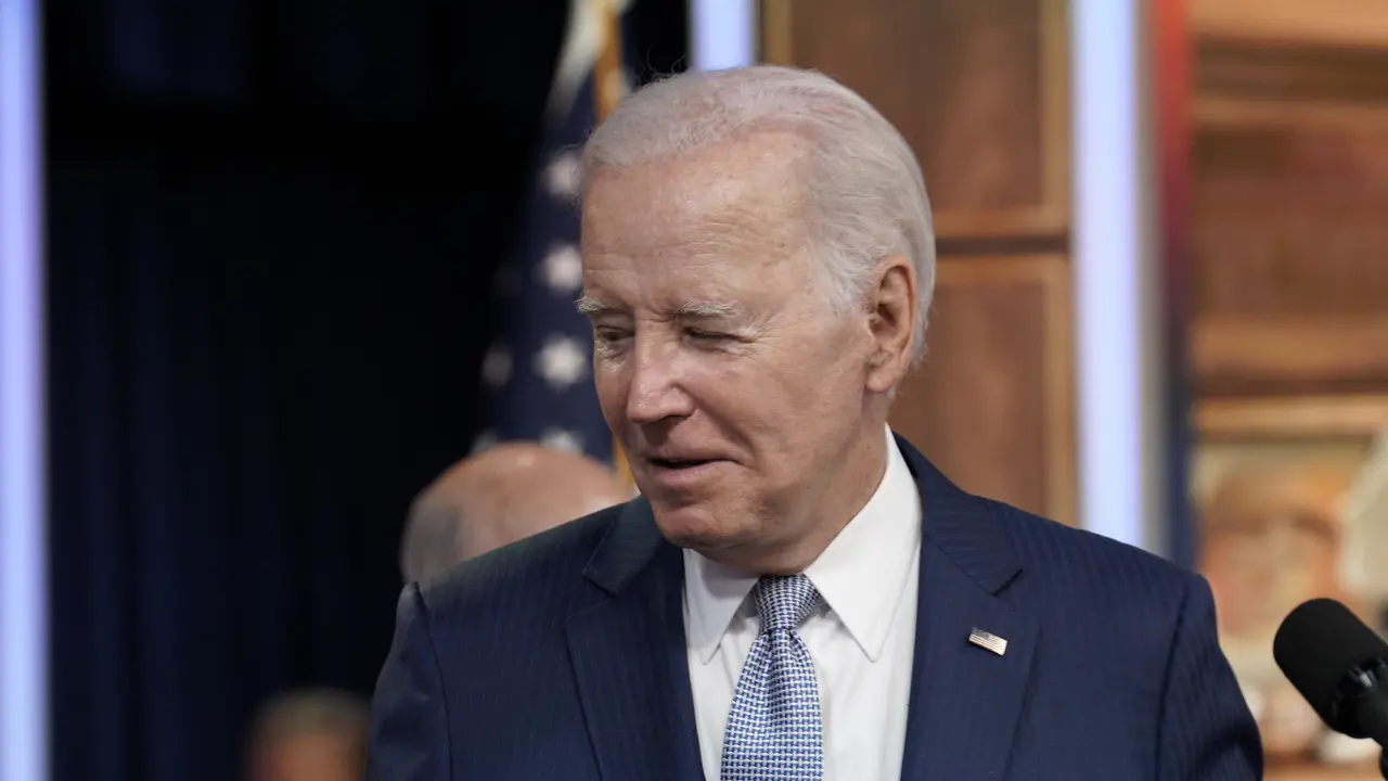 Mandatory Credit: Photo by Shutterstock (14024746a)United States President Joe Biden departs after announcing additional actions to protect communities from extreme heat from the South Court Auditorium at the White House in Washington.