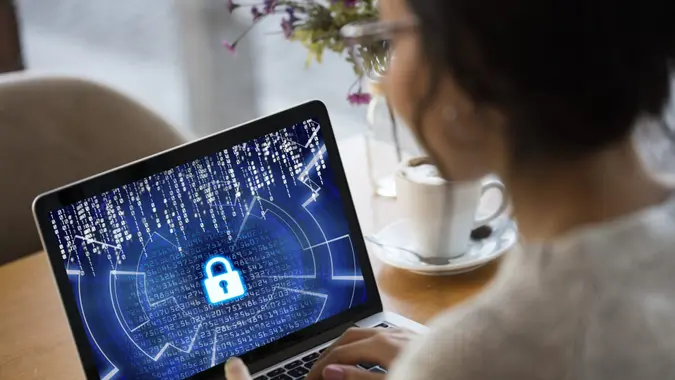 Cybersecurity concept.