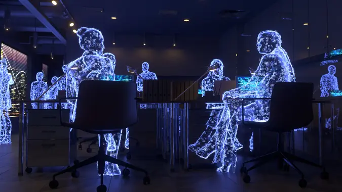 Digital human 3d rending idea.
