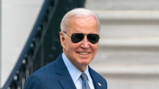 Mandatory Credit: Photo by Shutterstock (14051762e)United States President Joe Biden walks to board Marine One on the South Lawn of the White House in Washington, DC, USA, 11.