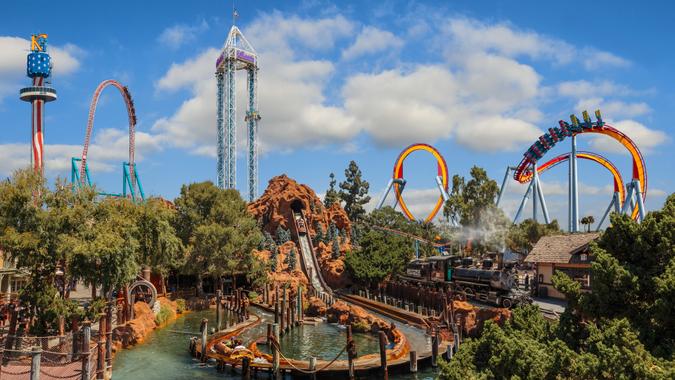 Knott's Berry Farm Daytime Skyline Image