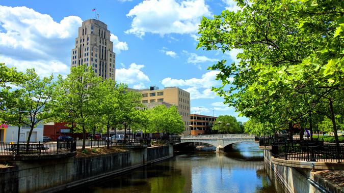 Battle Creek, Michigan stock photo