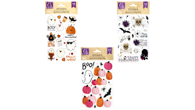 Crafter's Square Handmade Halloween Sticker Sheets