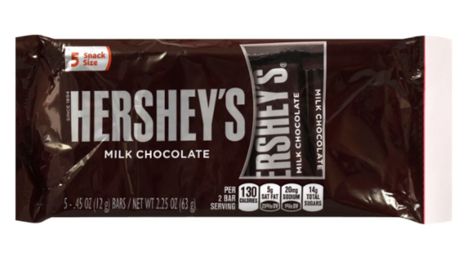 Hersey's Milk Chocolate Packages