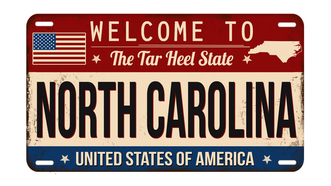 North Carolina plate