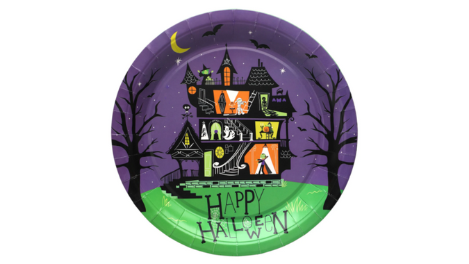 Spooky Halloween Paper Plates