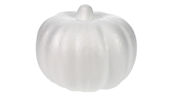 White Carvable Foam Pumpkins
