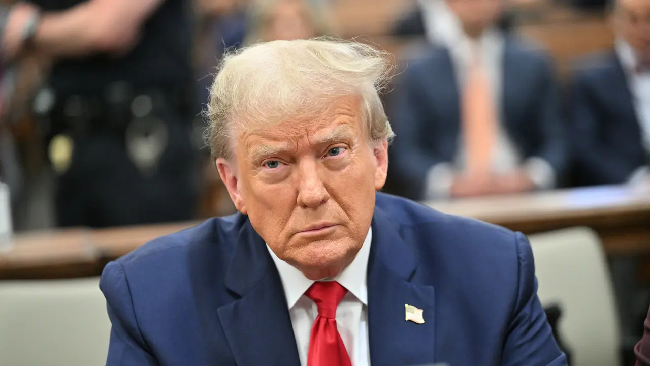 Mandatory Credit: Photo by Curtis Means/UPI/Shutterstock (14154187c)Former President Donald Trump sits in the court room in week 3 of his civil fraud trial at State Supreme Court on Tuesday, October 17, 2023 in New York City.