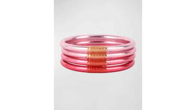 Carousel Pink All Weather Bangles