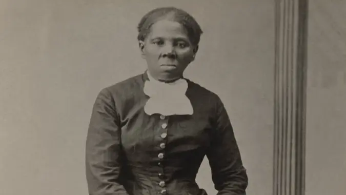 Harriet Tubman, photograph by Harvey B. Lindsley, of Auburn, New York. It was taken between 1871 and 1876, when Tubman was about 50 years old. For decades after the Civil War, Tubman sought a Federal pension for her service to Union Army as scout, nurse, and spy. Finally in 1899, the U.S. Congress passed, and President William McKinley signed, a law which granting Tubmans pension for her service as a nurse, but not as a scout and spy