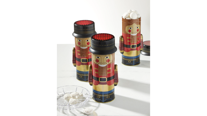 Nutcracker Almond Tea Cookie Tins, Set of 3