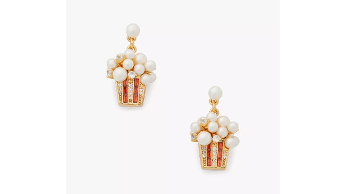 Winter Carnival Popcorn Earrings