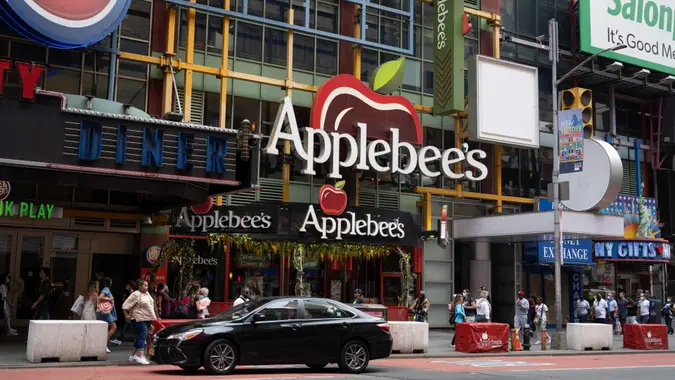 New York, NY, USA - June 7, 2022: An Applebee's restaurant.
