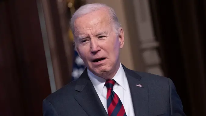 President Joe Biden makes remarks on actions to strengthen supply chains, Washington, District of Columbia, USA - 27 Nov 2023