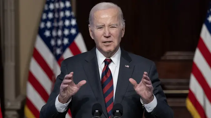 President Biden Discusses Supply Chains and Inflation, Washington, District of Columbia, United States - 27 Nov 2023