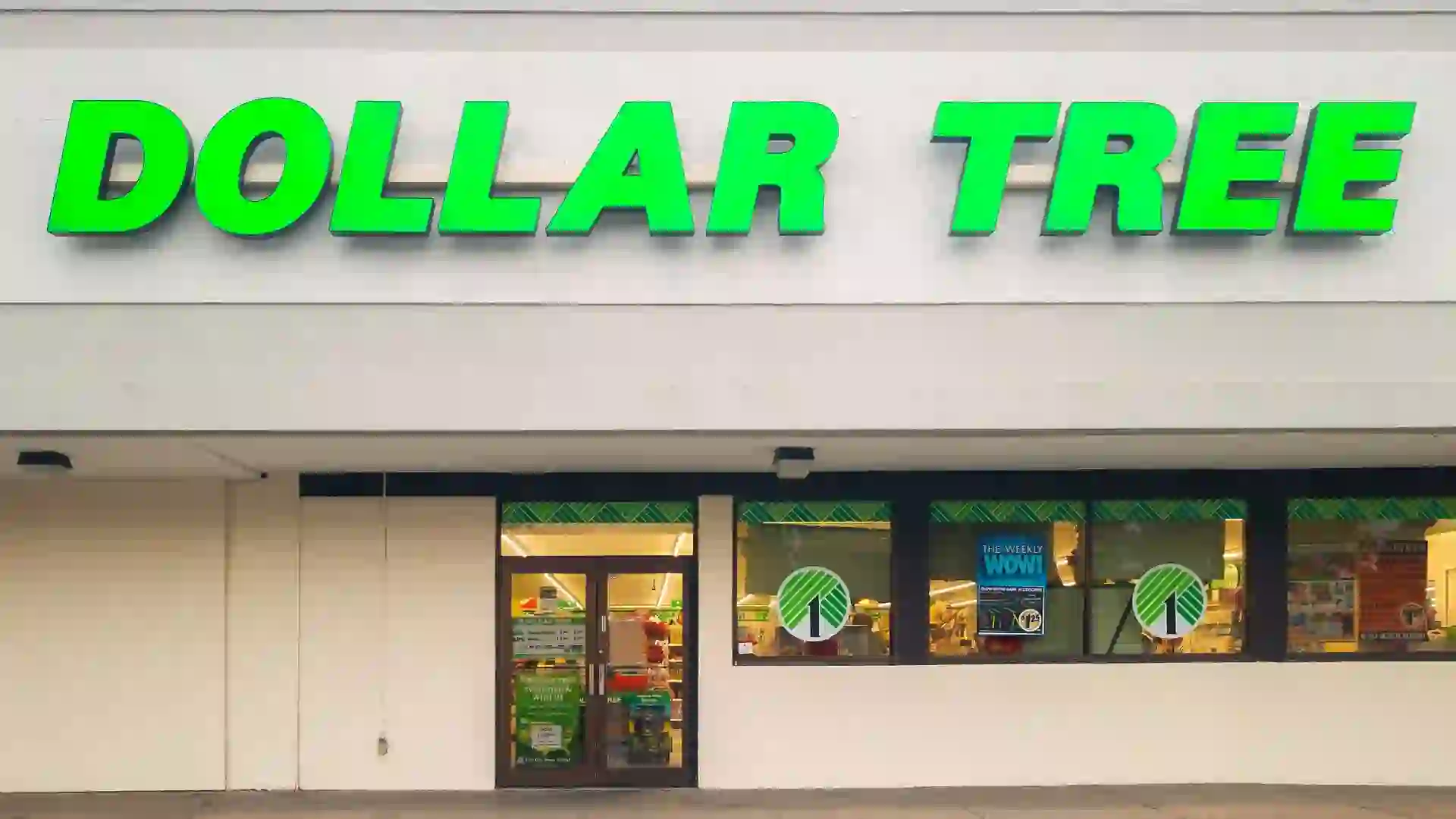 Dollar Tree Storefront stock photo