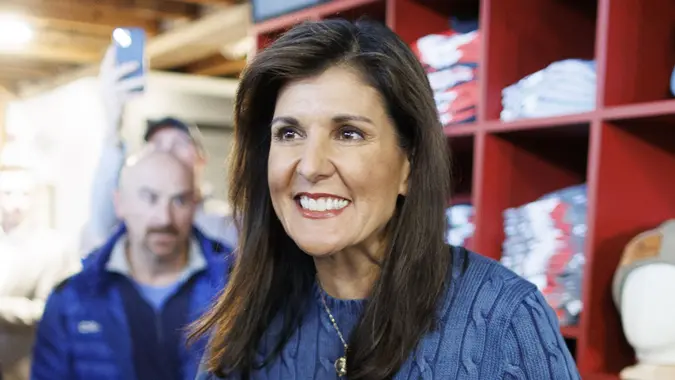 Republican presidential candidate Nikki Haley campaigns in New Hampshire, Meredith, USA - 29 Nov 2023