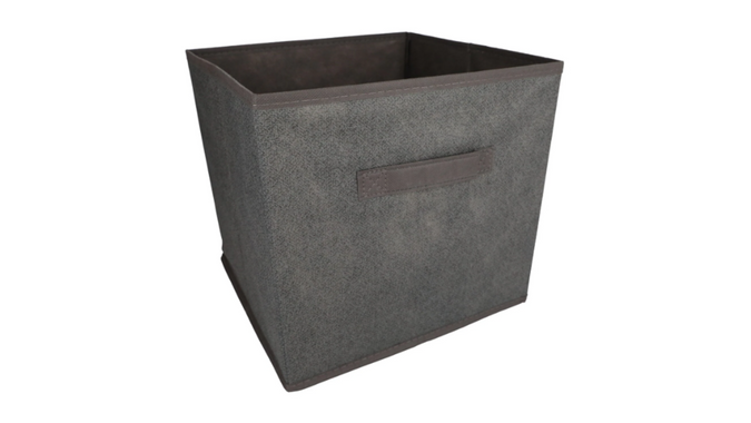 Essentials Gray Collapsible Storage Containers with Handles