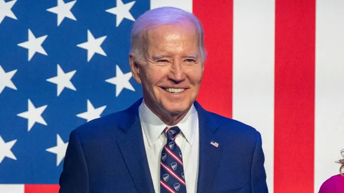 US President Joe Biden delivers a speech critical of former President Trump during a campaign event, Blue Bell, USA - 05 Jan 2024